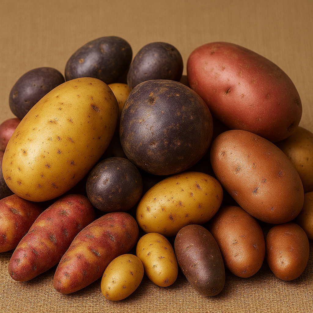 Different potato varieties
